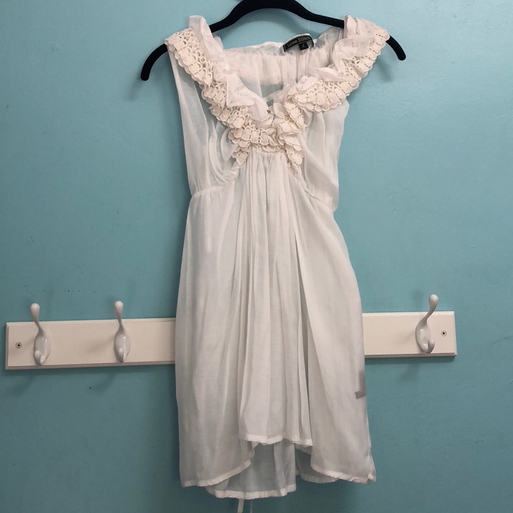 Love stich white dress